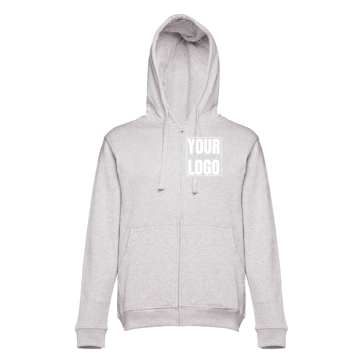 Hoodie Com Fecho e Capuz