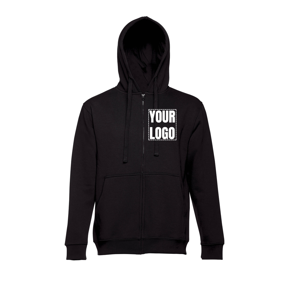 Hoodie Com Fecho e Capuz