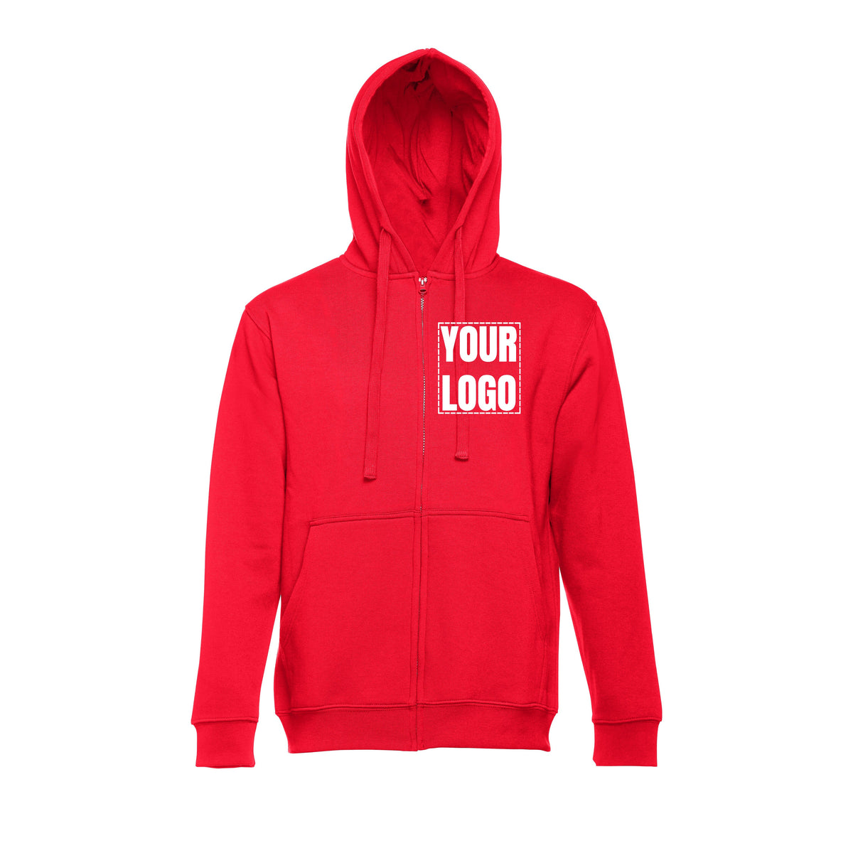 Hoodie Com Fecho e Capuz